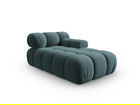 Sezlong living dreapta 1 loc, Bellis-51, Micadoni Home, 155x94x70 cm, catifea, turcoaz
