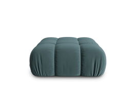 Taburet, Bellis-51, Micadoni Home, 94x94x43 cm, catifea, turcoaz