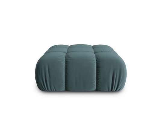 Taburet, Bellis-51, Micadoni Home, 94x94x43 cm, catifea, turcoaz