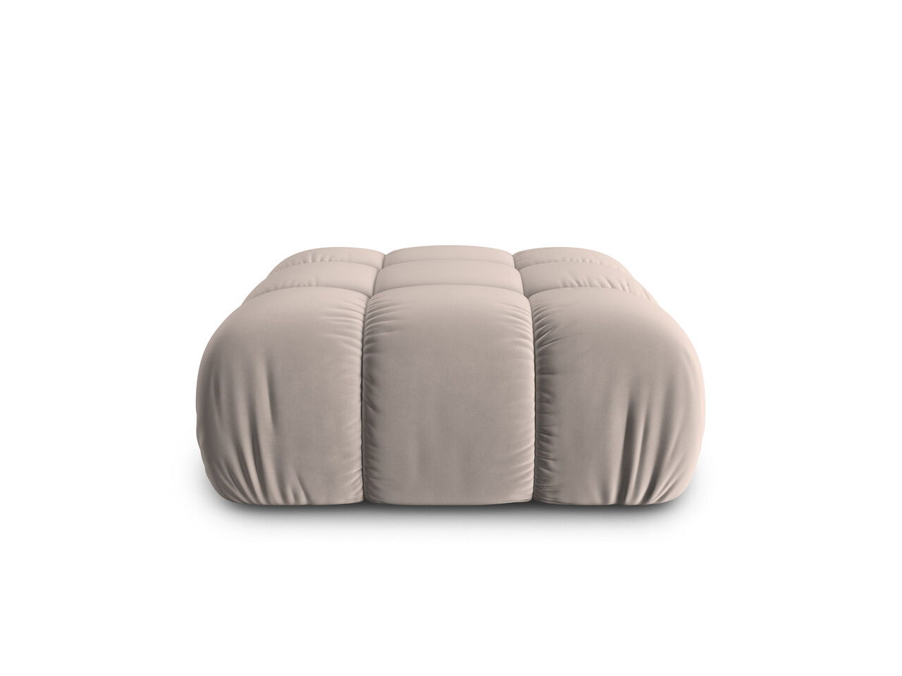 Taburet, Bellis-51, Micadoni Home, 94x94x43 cm, catifea, cappuccino