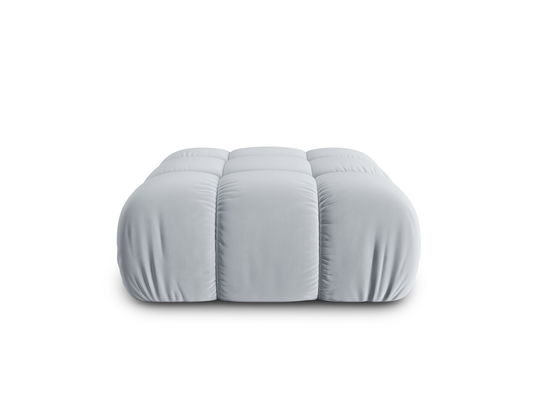 Taburet, Bellis-51, Micadoni Home, 94x94x43 cm, catifea, albastru deschis