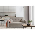 Canapea extensibila 3 locuri, ELTAP, Laine, 155x105x75 cm, lemn/poliester, bej