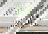 Canapea extensibila 3 locuri, ELTAP, SO-ARC-BL-01ROY, Arcadova, 244x97x97 cm, lemn/poliester, alb/negru