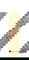 Lampadar Malabo, Bizzotto, D25x104 cm, 2 x E27, 40W, metal/hartie impletita, natural