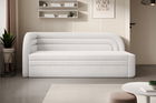 Canapea extensibila brat stanga 3 locuri, ELTAP, Fabillo, 223x86x80 cm, lemn/poliester, alb