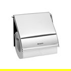Suport hartie igienica, Brabantia, ReNew Matt, 13.2x1.7x12.3 cm, otel, argintiu