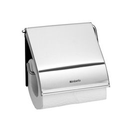 Suport hartie igienica, Brabantia, ReNew Matt, 13.2x1.7x12.3 cm, otel, argintiu