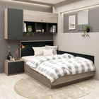 Dormitor colt RIALTO 4, Oak, Antracit, Catifea Neagra