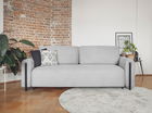 Canapea extensibila 3 locuri, ELTAP, SO-ARC-BL-03JAR, Arcadova, 244x97x97 cm, lemn/poliester, gri/negru