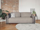 Canapea extensibila 3 locuri, ELTAP, SO-ARC-BL-20JAR, Arcadova, 244x97x97 cm, lemn/poliester, bej inchis/negru