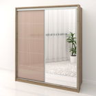 Dulap dormitor PRIMAVERA 185, H205, cu oglinda k5, Stejar, Cappuccino Gloss