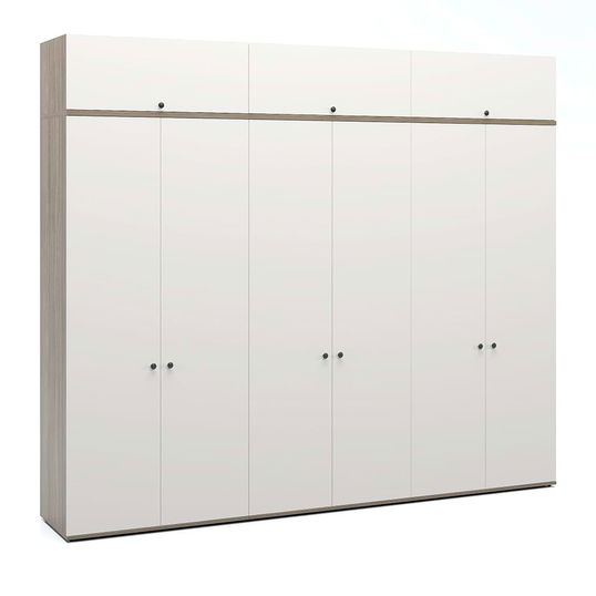 Dulap dressing 9 usi PRIMAVERA 270A, H235, Oak, Alb