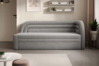 Canapea extensibila brat dreapta 3 locuri, ELTAP, Fabillo, 223x86x80 cm, lemn/poliester, gri deschis