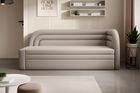 Canapea extensibila brat dreapta 3 locuri, ELTAP, Fabillo, 223x86x80 cm, lemn/poliester, bej
