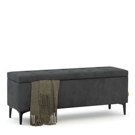 Lada depozitare GEORGIA 120x40, Catifea Gri