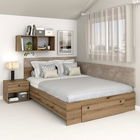 Pat colt AMBRO, 140x200, sertar frontal, Stejar