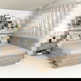 Pat colt AMBRO, 140x200, sertar lateral, Oak