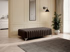 Bancheta, ELTAP, PU-LAU-22NU, Laurence, 132x64x36 cm, poliester, maro