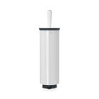 Perie de toaleta cu suport, Brabantia, Profile White, 12.5x11.5x43 cm, otel, alb