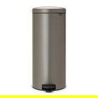 Cos de gunoi cu pedala, Brabantia, NewIcon Platinum, 30 L, 38x29.3x67.9 cm, otel, gri inchis