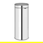 Cos de gunoi cu soft touch, Brabantia, Touch New, 30 L, 32x29.5x72 cm, otel, argintiu