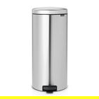 Cos de gunoi cu pedala, Brabantia, NewIcon Fingerprint Proof, 30 L, 38x29.3x67.9 cm, otel, argintiu