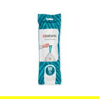 Set 20 saci de gunoi, Brabantia, NewIcon PerfectFit, marimea W, 5 L, nailon, alb