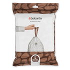 Set 40 saci de gunoi, Brabantia, PerfectFit, marimea L, 45 L, nailon, alb