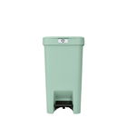 Cos de gunoi cu pedala, Brabantia, StepUp, 16 L, 29.6x22.3x41.1 cm, polipropilena, verde jad