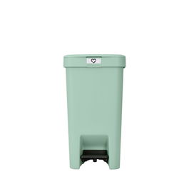 Cos de gunoi cu pedala, Brabantia, StepUp, 16 L, 29.6x22.3x41.1 cm, polipropilena, verde jad