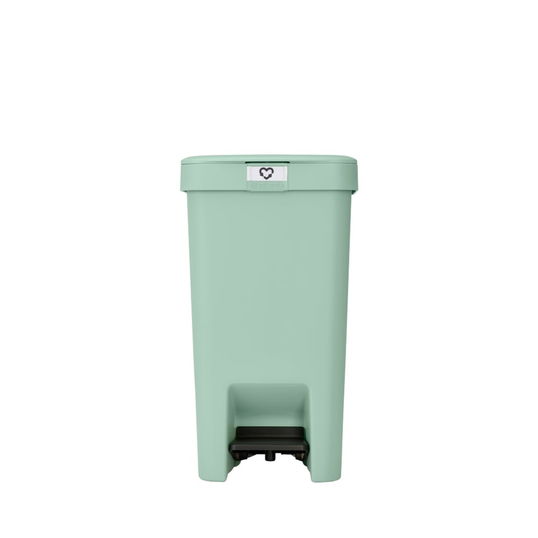 Cos de gunoi cu pedala, Brabantia, StepUp, 16 L, 29.6x22.3x41.1 cm, polipropilena, verde jad