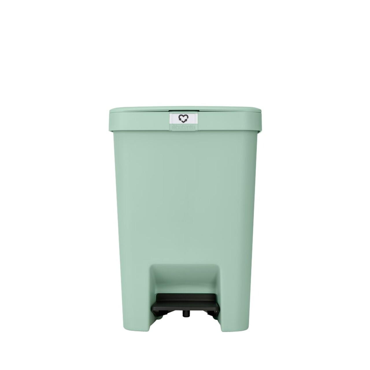 Cos de gunoi cu pedala, Brabantia, StepUp, 25 L, 35.2x28x40.9 cm, polipropilena, verde jad