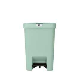 Cos de gunoi cu pedala, Brabantia, StepUp, 25 L, 35.2x28x40.9 cm, polipropilena, verde jad