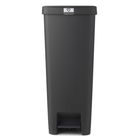 Cos de gunoi cu pedala, Brabantia, StepUp, 40 L, 35.2x28x66.6 cm, polipropilena, gri inchis
