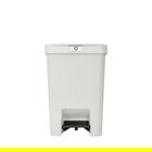 Cos de gunoi cu pedala, Brabantia, StepUp, 25 L, 35.2x28x40.9 cm, polipropilena, gri deschis