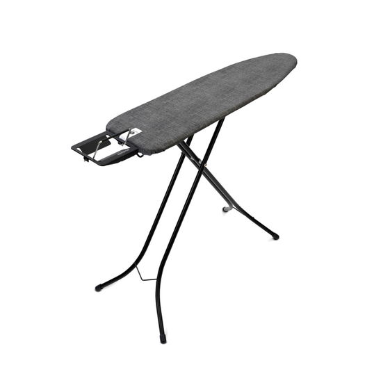 Masa de calcat, Brabantia A, Denim Black, 110x30 cm, 7 pozitii de reglare, otel/bumbac, negru denim