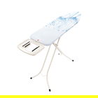 Masa de calcat, Brabantia B, Cotton Flower, 124x38 cm, 7 pozitii de reglare, polipropilena/otel/bumbac