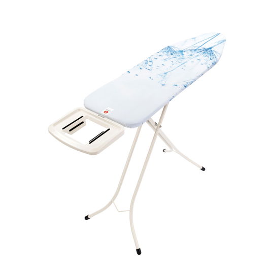 Masa de calcat, Brabantia B, Cotton Flower, 124x38 cm, 7 pozitii de reglare, polipropilena/otel/bumbac