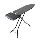 Masa de calcat, Brabantia B, Denim Black, 124x38 cm, 7 pozitii de reglare, cu suport statie de calcat, otel/bumbac, negru denim