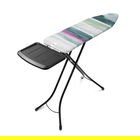 Masa de calcat, Brabantia B, Morning Breeze, 124x38 cm, 7 pozitii de reglare, cu suport statie de calcat, otel/bumbac