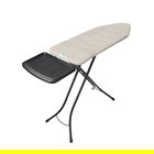 Masa de calcat, Brabantia C, Denim Grey, 124x45 cm, 7 pozitii de reglare, cu suport statie de calcat, otel/bumbac, gri denim