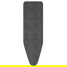 Husa pentru masa de calcat, Brabantia D, Denim Black, 135x45 cm, 8 mm spuma, bumbac, negru denim