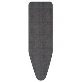 Husa pentru masa de calcat, Brabantia D, Denim Black, 135x45 cm, 8 mm spuma, bumbac, negru denim