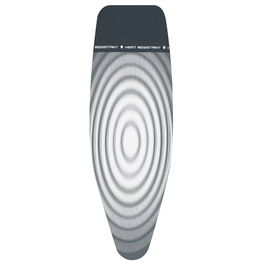 Husa pentru masa de calcat, Brabantia D, Titan Oval, 135x45 cm, 4 mm spuma + 4 mm fetru, bumbac