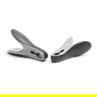 Set de 8 carlige pentru prinderea hainelor, Brabantia, Mixed, 4.5x2.6x8 cm, polipropilena, negru/gri