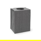 Cos de rufe, Brabantia, Pepper Black, 55 L, 29.5x40.5x54 cm, textil, negru