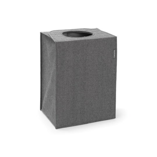 Cos de rufe, Brabantia, Pepper Black, 55 L, 29.5x40.5x54 cm, textil, negru