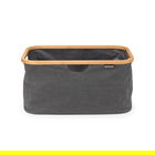 Cos de rufe / cos depozitare, pliabil, Brabantia, Linn, 40 L, 36x54x26.5 cm, textil, negru piper