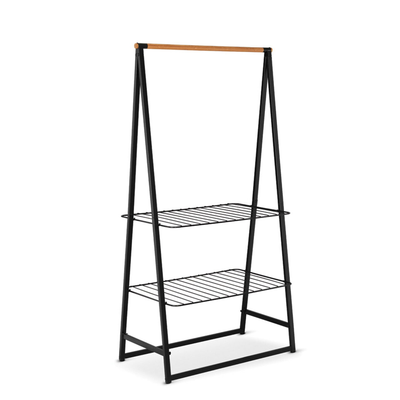 Suport pentru haine, Brabantia, Linn, 57x99.5x190 cm, otel, negru