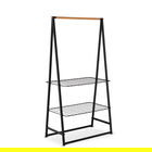 Suport pentru haine, Brabantia, Linn, 57x99.5x190 cm, otel, negru